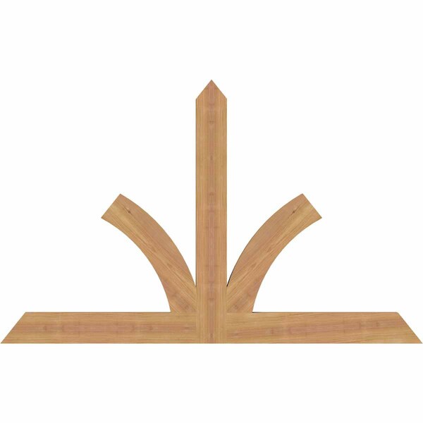 Ekena Millwork Richland Timber Gable Bracket, Western Red Cedar, 48"W x 30"H x 1 1/2"D x 3 1/2"F, 15/12 Pitch GBW048X30X0204RIC00SWR - main